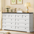 10 Drawers Dresser 55 Large Drawers Wood Dressers & Chest of Drawers
