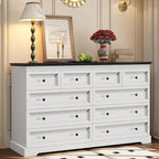 10 Drawers Dresser 55 Large Drawers Wood Dressers & Chest of Drawers