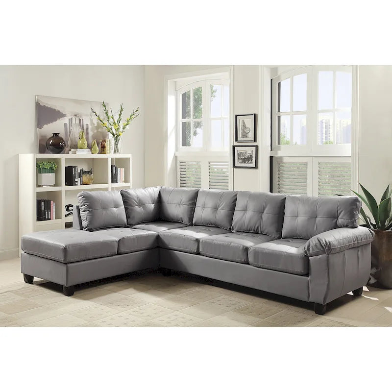 Gallant Faux Leather Sectional Sofa