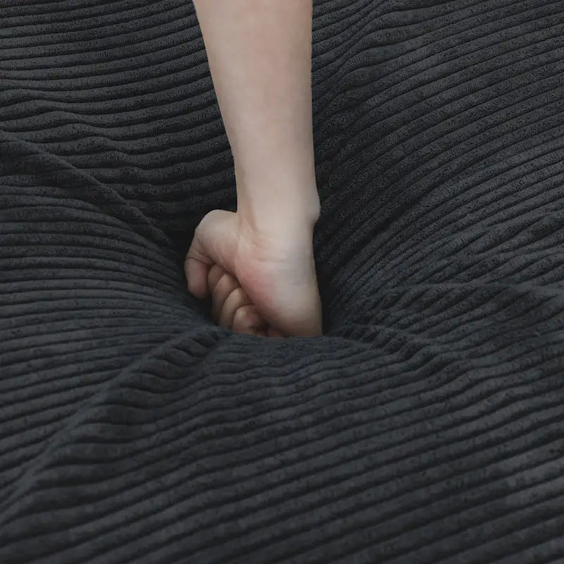 181.10 Corduroy Fabric 6-Piece Oversize Sectional Sofa