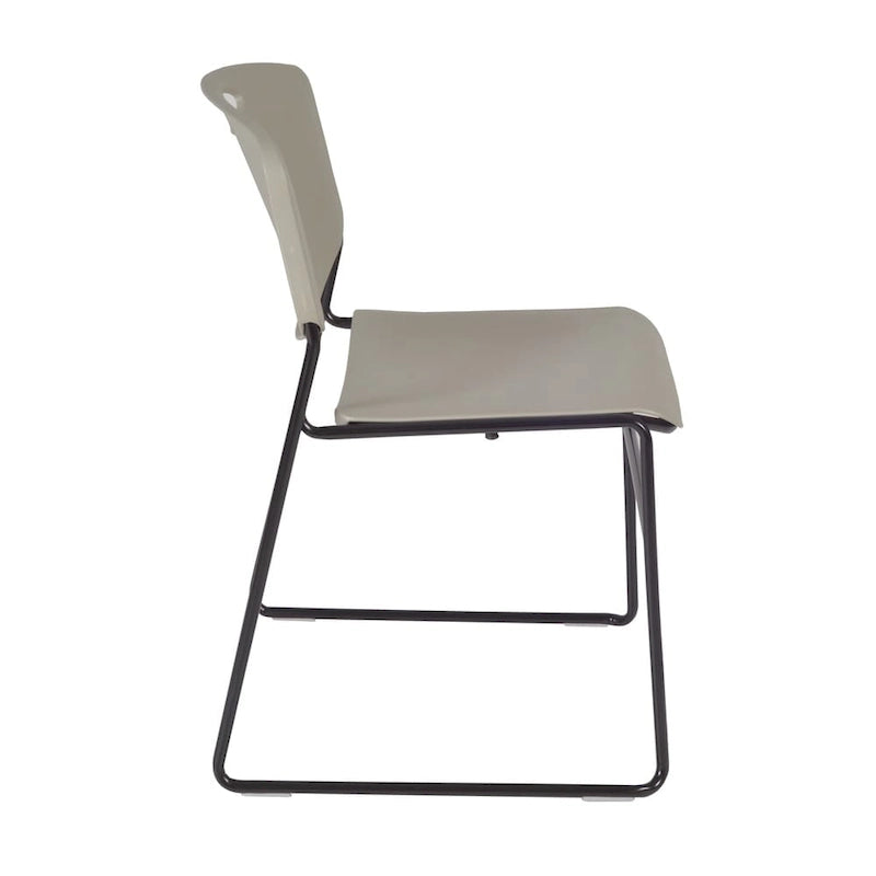 Black Stackable Chair - Metal Frame